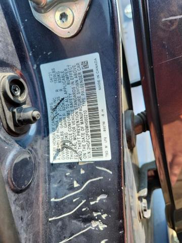 2HGFC2F69MH560210 - 2021 HONDA CIVIC LX ლურჯი ფოტო 12