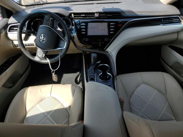 4T1B11HK1JU507593 - 2018 TOYOTA CAMRY L BLUE photo 8