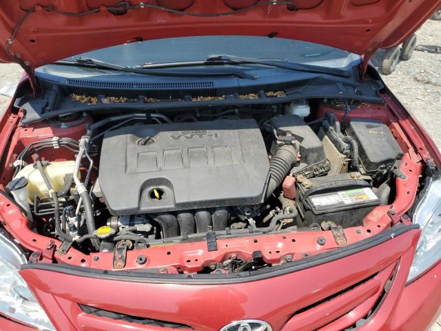 2T1BU4EE1CC882007 - 2012 TOYOTA COROLLA BASE أحمر صورة 11