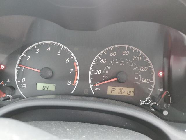 2T1BU4EE1CC882007 - 2012 TOYOTA COROLLA BASE أحمر صورة 9