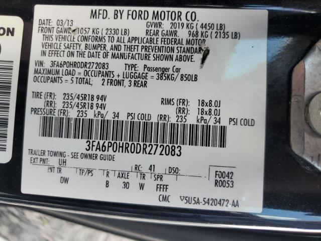 3FA6P0HR0DR272083 - 2013 FORD FUSION SE Qara foto 24