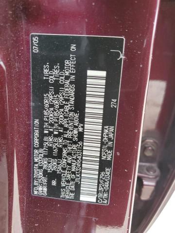 JTLKT324964031156 - 2006 TOYOTA SCION XB 勃艮第红 照片 13