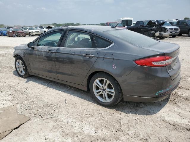 3FA6P0HD0JR143194 - 2018 FORD FUSION SE GRAY photo 2
