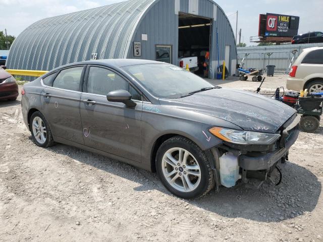 3FA6P0HD0JR143194 - 2018 FORD FUSION SE GRAY photo 4