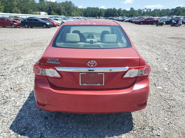 2T1BU4EEXCC897024 - 2012 TOYOTA COROLLA BASE წითელი ფოტო 6