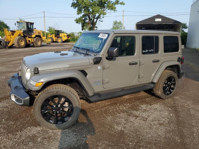 1C4JJXP61MW711150 - 2021 JEEP WRANGLER U SAHARA 4XE GRAY photo 1