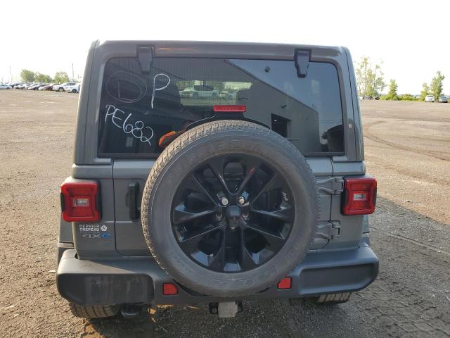 1C4JJXP61MW711150 - 2021 JEEP WRANGLER U SAHARA 4XE GRAY photo 6