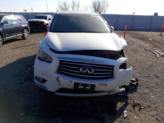 5N1AL0MMXDC346906 - 2013 INFINITI JX35 WHITE photo 5