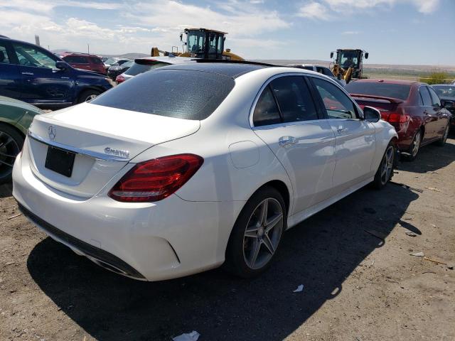 55SWF4KB6FU081013 - 2015 MERCEDES-BENZ C CLASS 4D 300 4MATIC WHITE photo 3