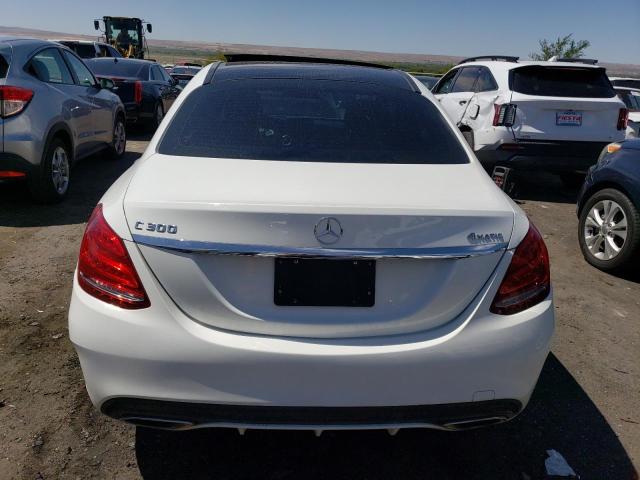 55SWF4KB6FU081013 - 2015 MERCEDES-BENZ C CLASS 4D 300 4MATIC WHITE photo 6