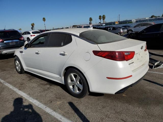 KNAGM4A75F5645144 - 2015 KIA OPTIMA LX WHITE photo 2