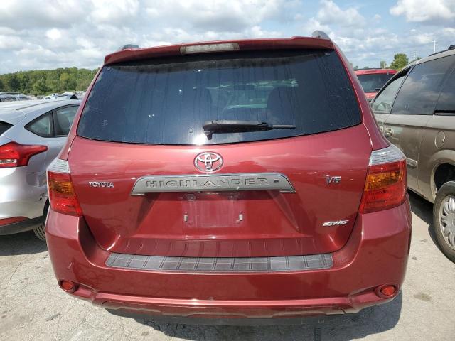 JTEES43A692144144 - 2009 TOYOTA HIGHLANDER SPORT RED photo 6