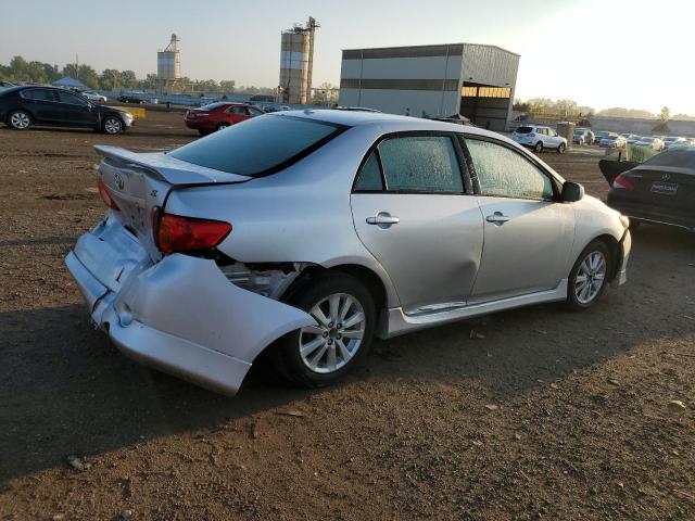 2T1BU4EE8AC448776 - 2010 TOYOTA COROLLA LE BASE SILVER photo 3