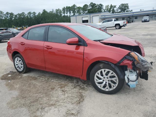 5YFBURHE5KP872698 - 2019 TOYOTA COROLLA L RED photo 4
