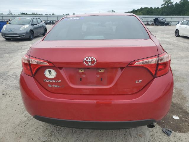 5YFBURHE5KP872698 - 2019 TOYOTA COROLLA L RED photo 6