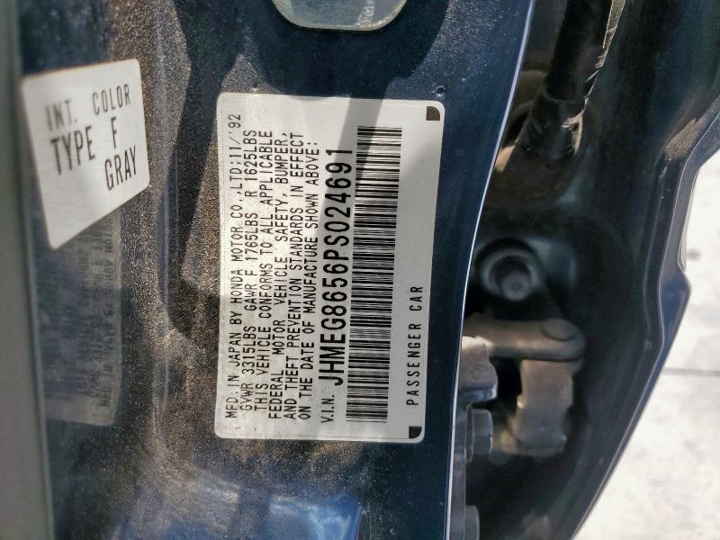 JHMEG8656PS024691 - 1993 HONDA CIVIC LX BLUE photo 12