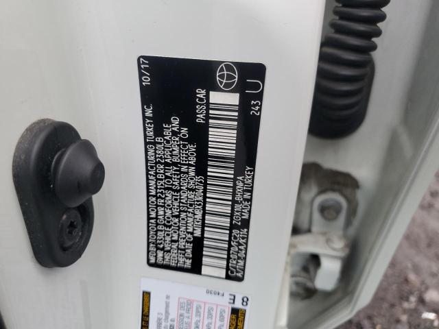 NMTKHMBX3JR040735 - 2018 TOYOTA C-HR XLE თეთრი ფოტო 13