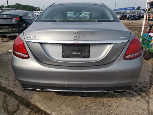 55SWF4KB6FU021894 - 2015 MERCEDES-BENZ C 300 4MATIC GRAY photo 6