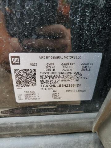 1GKKNULS5NZ166424 - 2022 GMC ACADIA SLT 黑色 照片 13