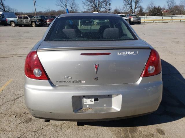 1G2ZF55B664197176 - 2008 PONTIAC G6 SE SILVER photo 6