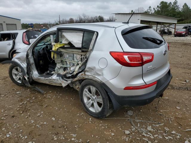 KNDPB3A21C7259487 - 2012 KIA SPORTAGE BASE SILVER photo 2