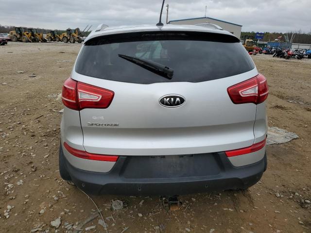 KNDPB3A21C7259487 - 2012 KIA SPORTAGE BASE SILVER photo 6