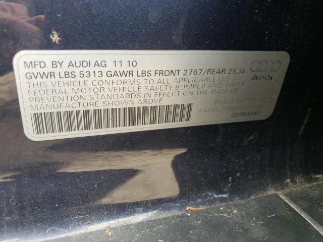 WAUKGAFB6BN045000 - 2011 AUDI A6 PRESTIGE ლურჯი ფოტო 12