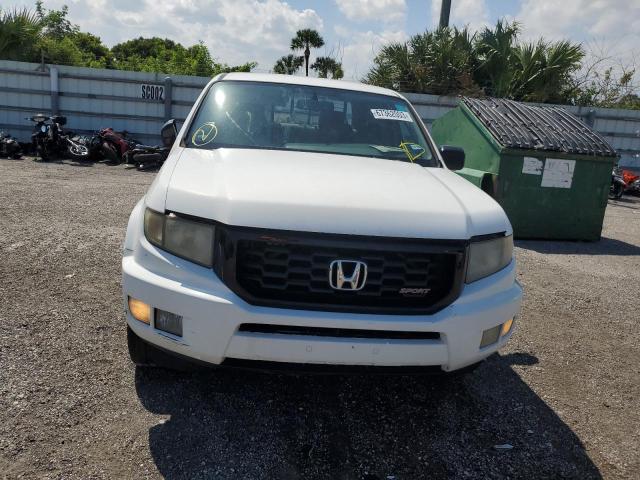 5FPYK1F75EB009834 - 2014 HONDA RIDGELINE SPORT WHITE photo 5