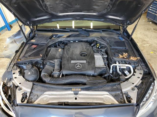 55SWF4KB9FU069969 - 2015 MERCEDES-BENZ C 300 4MATIC GRAY photo 11
