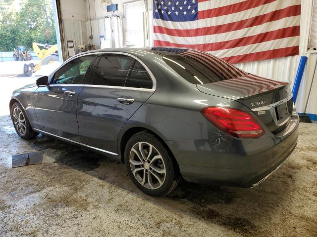 55SWF4KB9FU069969 - 2015 MERCEDES-BENZ C 300 4MATIC GRAY photo 2