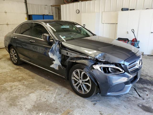55SWF4KB9FU069969 - 2015 MERCEDES-BENZ C 300 4MATIC GRAY photo 4