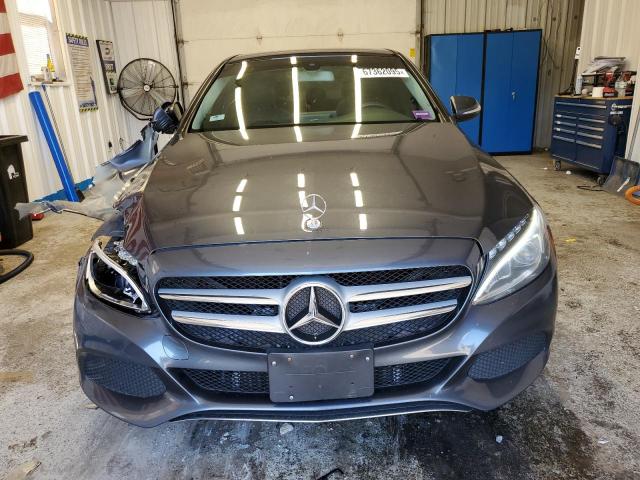 55SWF4KB9FU069969 - 2015 MERCEDES-BENZ C 300 4MATIC GRAY photo 5