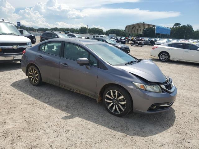 19XFB2F92FE013998 - 2015 HONDA CIVIC EXL GRAY photo 4