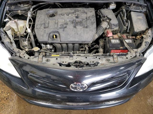 2T1BU4EE4CC818317 - 2012 TOYOTA COROLLA BASE BLACK photo 11
