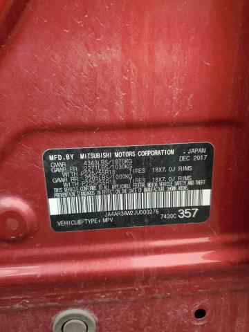 JA4AR3AW2JU000276 - 2018 MITSUBISHI OUTLANDER ES 红色 照片 14