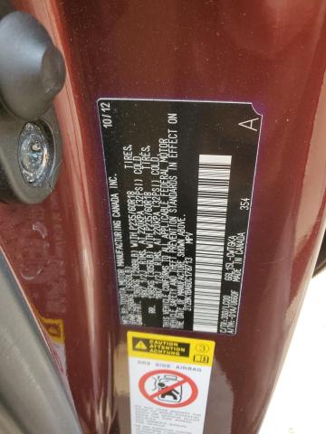 2T2BK1BA6DC178713 - 2013 LEXUS RX 350 BASE Tünd qırmızı foto 13