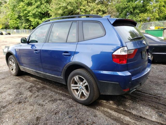 WBXPC73467WE50200 - 2007 BMW X3 3.0I BLUE photo 2