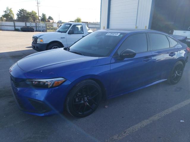 2HGFE2F59NH521863 - 2022 HONDA CIVIC SPORT BLUE photo 1