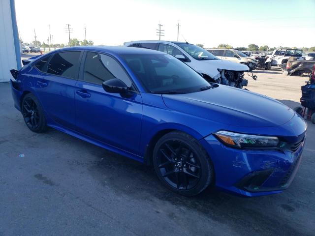 2HGFE2F59NH521863 - 2022 HONDA CIVIC SPORT BLUE photo 4