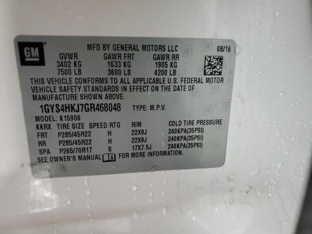 1GYS4HKJ7GR468048 - 2016 CADILLAC ESCALADE ESV LUXURY 白色 照片 14