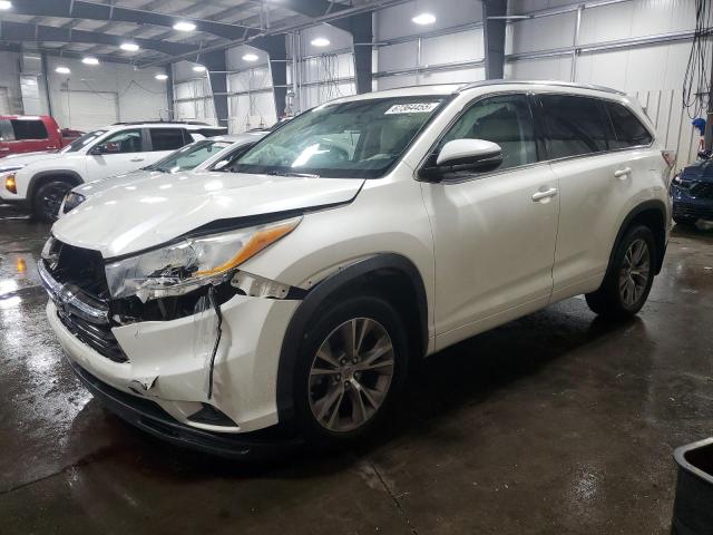 2014 TOYOTA HIGHLANDER XLE, 