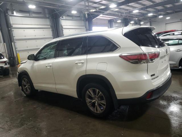 5TDJKRFH9ES039495 - 2014 TOYOTA HIGHLANDER XLE 白色 照片 2