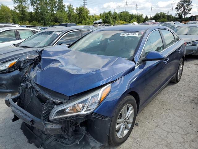 5NPE24AF9HH506323 - 2017 HYUNDAI SONATA SE BLUE photo 1