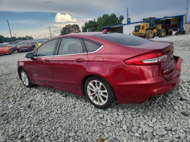 3FA6P0LU0KR222602 - 2019 FORD FUSION SE Червоний фото 2