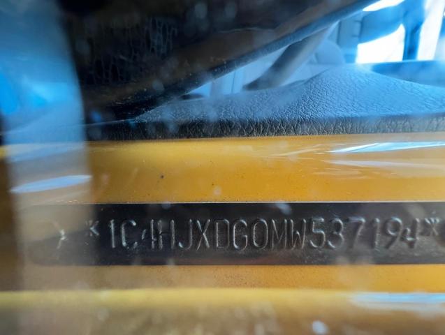 1C4HJXDG0MW537194 - 2021 JEEP WRANGLER U SPORT Sarı foto 10