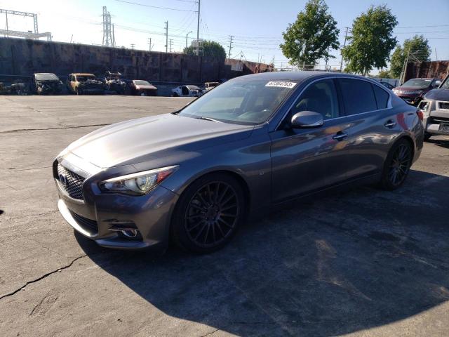 JN1BV7AP5FM331062 - 2015 INFINITI Q50 BASE GRAY photo 1