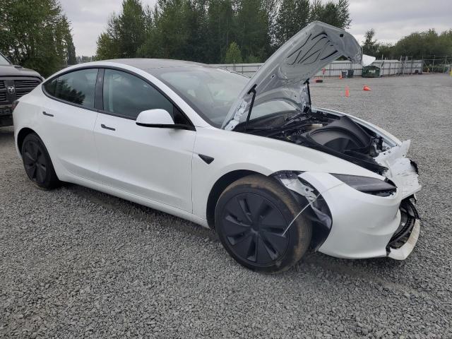 5YJ3E1EA7SF043163 - 2025 TESLA MODEL 3 白色 照片 4