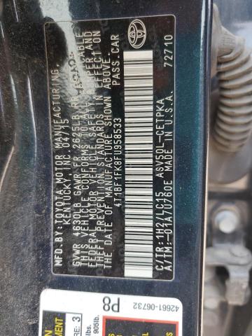 4T1BF1FK8FU958533 - 2015 TOYOTA CAMRY LE BLUE photo 12