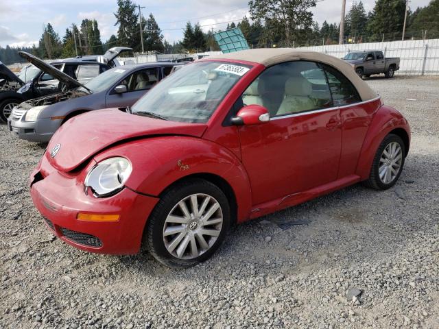 3VWRF31Y98M408840 - 2008 VOLKSWAGEN NEW BEETLE CONVERTIBLE SE RED photo 1