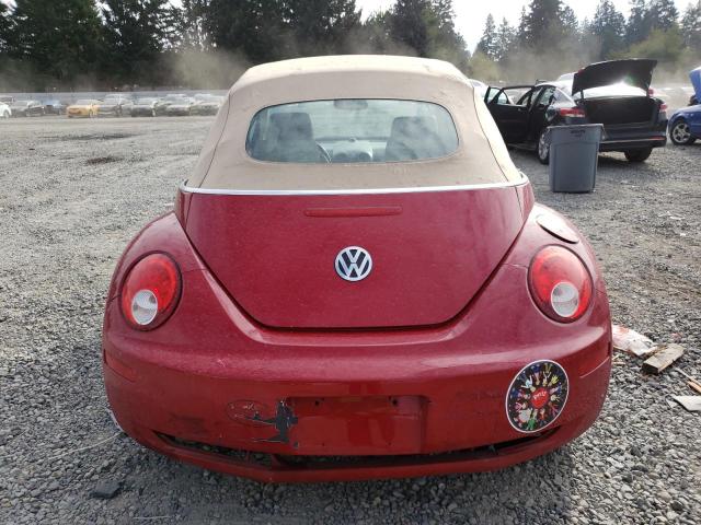 3VWRF31Y98M408840 - 2008 VOLKSWAGEN NEW BEETLE CONVERTIBLE SE RED photo 6